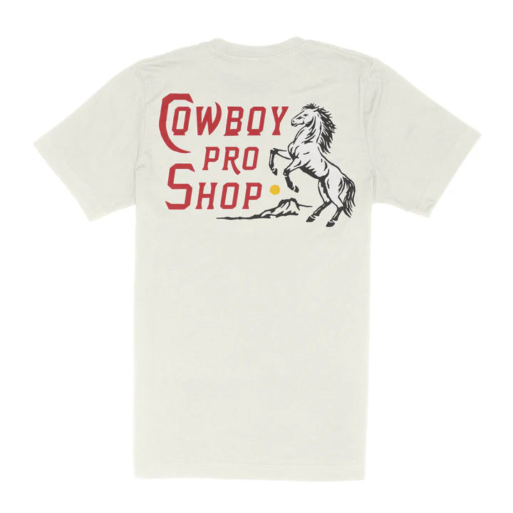 Cowboy Pro Shop T-Shirt- Vintage White